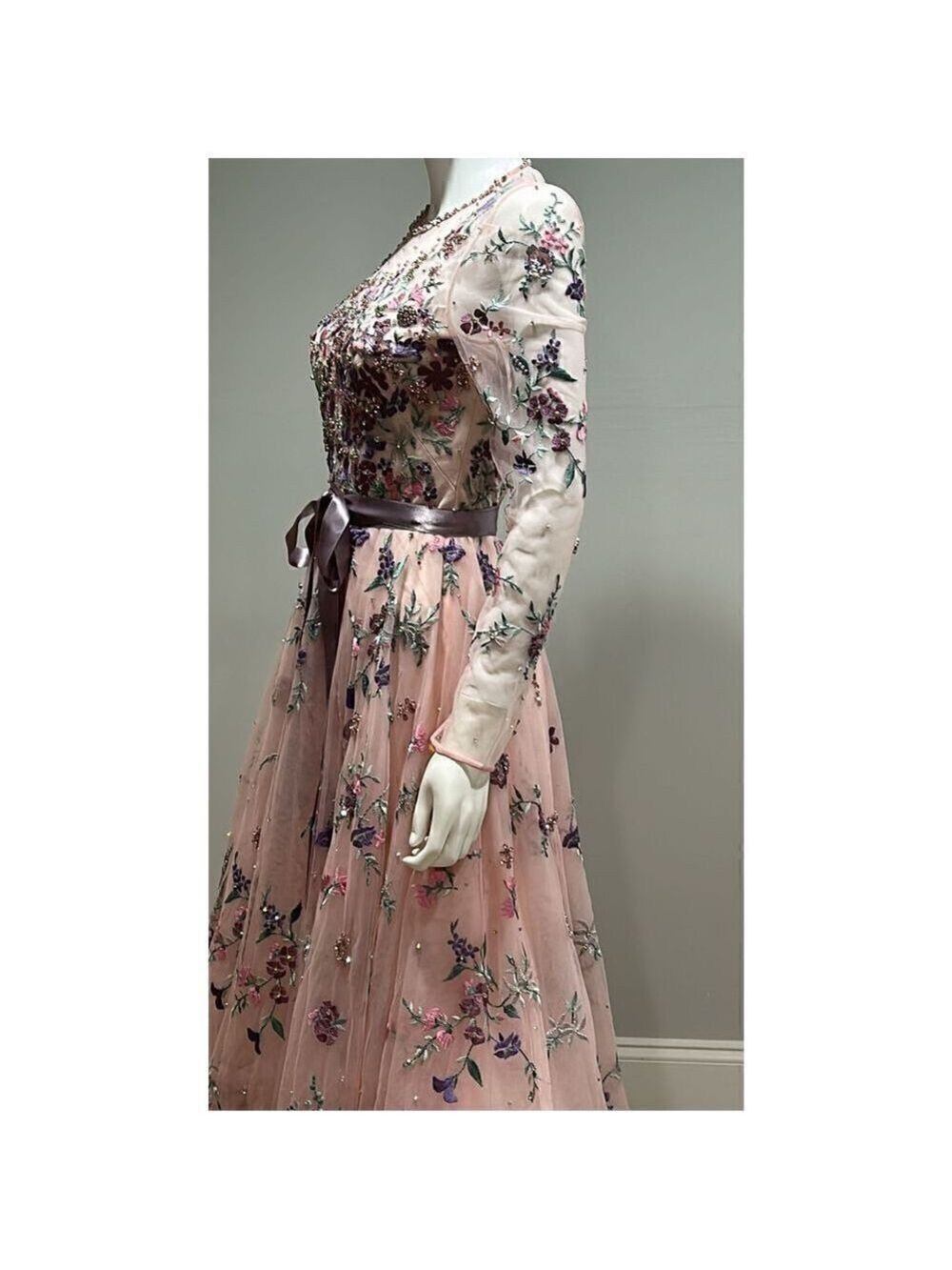 Jenny Packham Effie Floral Embroidered Dress Size 4 (uk 8) - Picture 13 of 15
